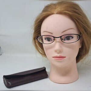 Valentino 5254 Eye Glasses Frames Oval Slim Metal Vintage Y2K 90s 48-17-130